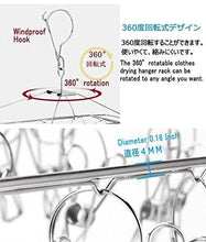 Load image into Gallery viewer, Selection duofire stainless steel clothes drying racks laundry drip hanger laundry clothesline hanging rack set of 36 metal clothespins rectangle for drying clothes towels underwear lingerie socks