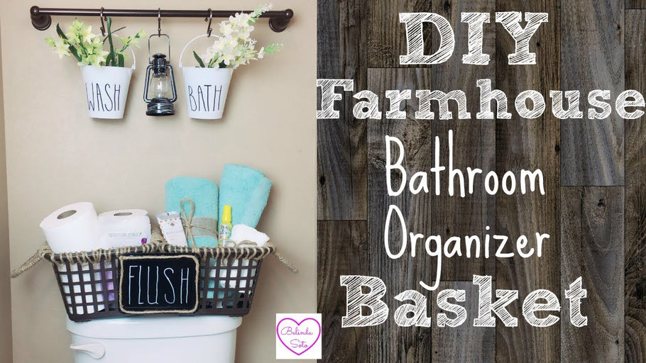 DIY Dollar Tree Farmhouse Organizer Basket | Great For Limited Storage Space by Belinda's DIY's (2 years ago)