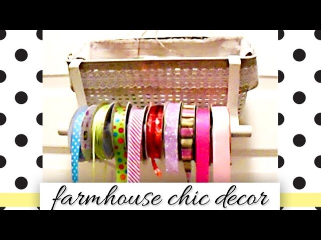 🍋 DIY Dollar Tree Farmhouse Chic Ribbon Basket Organizer 🍋 Farmhouse Storage Basket by Jo Sunshine33 (2 years ago)