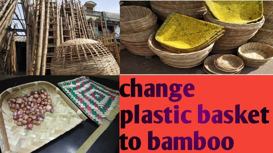 Plastic free organization |best alternate for plastic basket|bamboo basket organizer by Saranya Receipe Box (2 years ago)