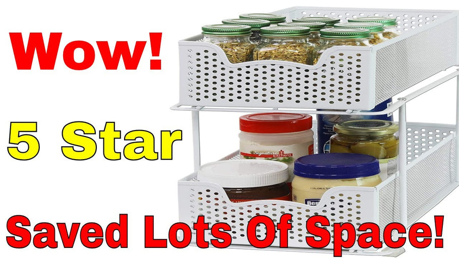 Simple Houseware 2 Tier Sliding Cabinet Unbox & Review - Basket Organizer Drawer by Scotts Honest Reviews (6 months ago)