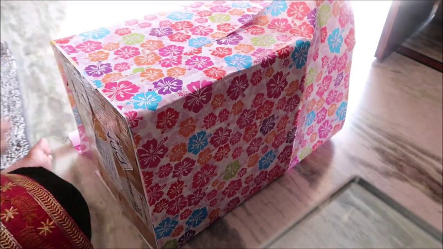 How to Reuse cardboard boxes into storage basket | DIY Organizer |NO CAST DIY STORAGE BOX |organizer by Smita all in one (1 year ago)