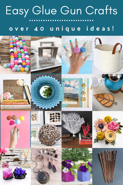 Hot glue gun crafts are surprisingly easy to make – and anyone can master this simple tool! Learn how to make over 40 cool ideas here.