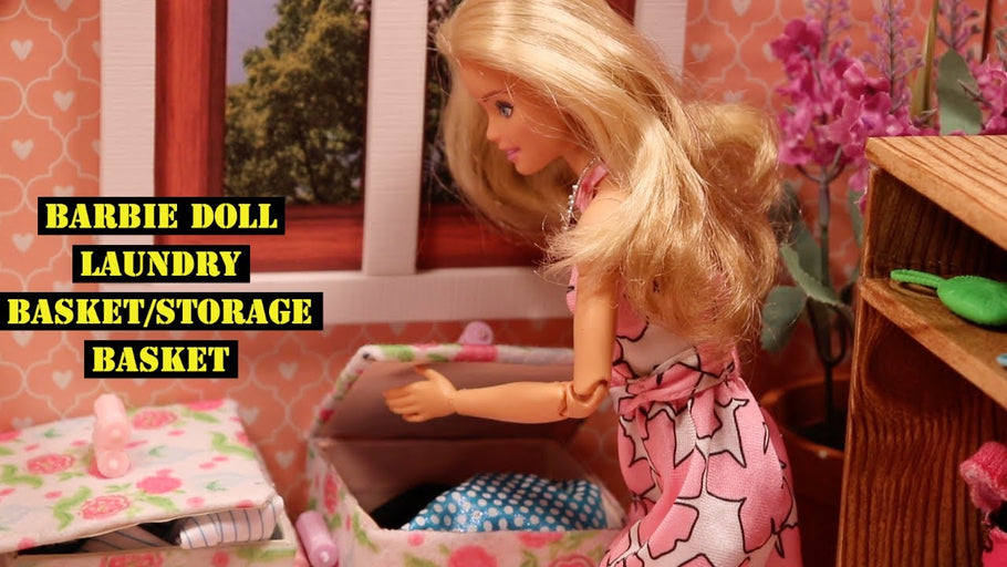 DIY - HOW TO MAKE DOLL LAUNDRY BASKET/DOLL ORGANIZER BASKET/FROM RECYCLE EMPTY BOXES by JMC TOYS MOMENT (1 year ago)