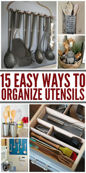 Kitchen drawers can quickly become cluttered with cooking tools because we have so many