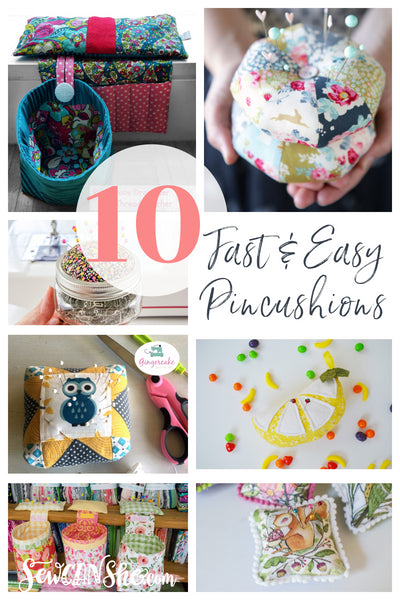10 Adorable Pincushions to Sew - Fast & Easy Free Tutorial