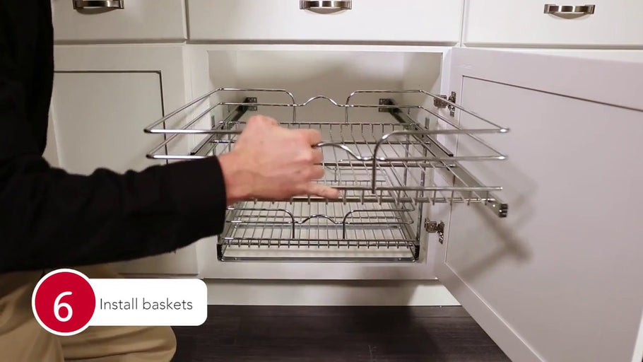5WB2 Chrome Pull-Out Baskets For Your Kitchen Cabinet Installation | KitchenSource.com by KitchenSource (4 years ago)