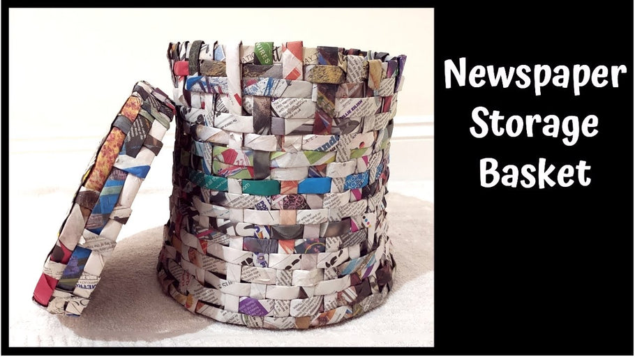 Newspaper Storage Basket / DIY Newspaper / Organizer / Storage Basket / Recycle by Naya Creative World (9 months ago)