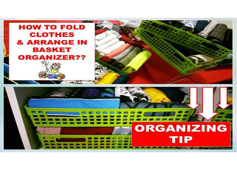 HOW TO FOLD AND ARRANGE CLOTHES IN BASKET ORGANIZER by Flawsome Ross (4 years ago)