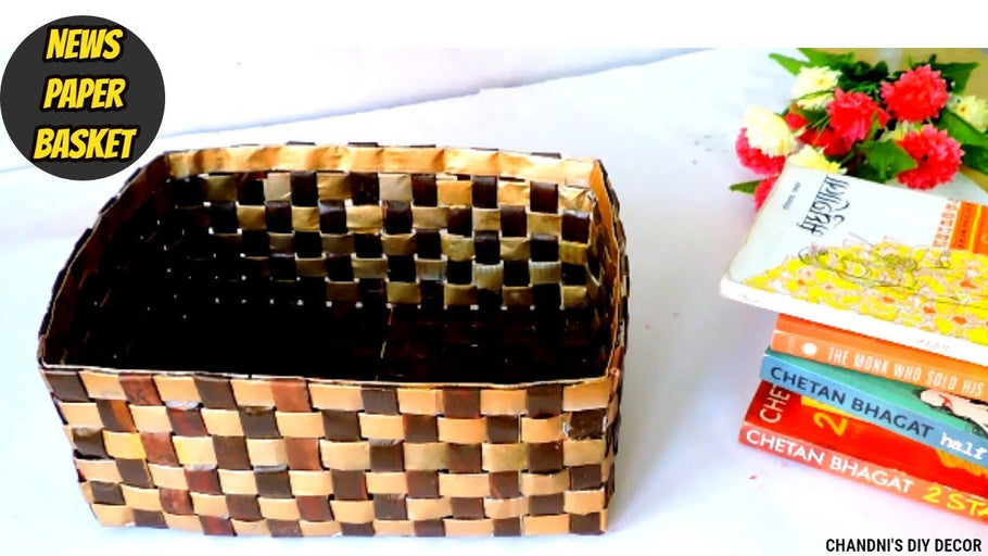 Hey everyone, here I have shown how you can make easy , beautiful and very useful newspaper basket in this video