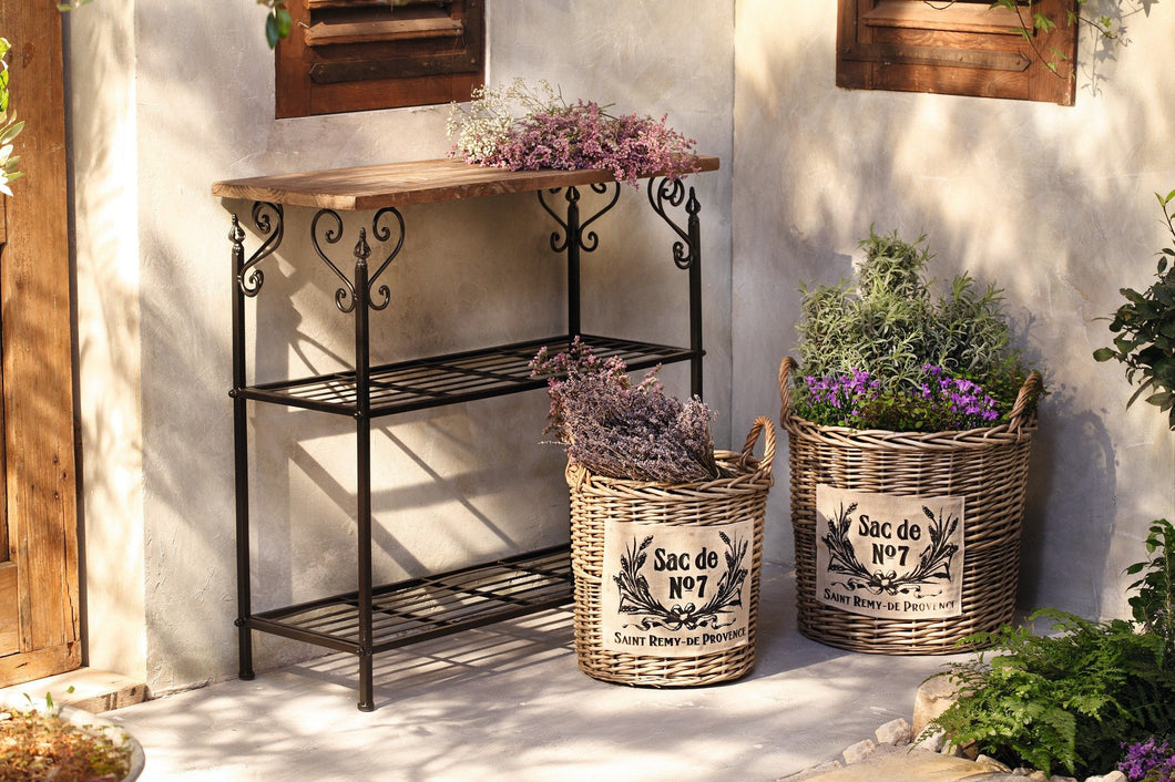Universal Basket Multifunctional Basket Organizer, Flower Holder Planter Garden Home Decoration Wicker Woven Premium Quality Product Set of 2