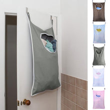 Load image into Gallery viewer, Laundry Hamper Bag Door Hanging Suction Cup Mounted Clothes Basket Organizer