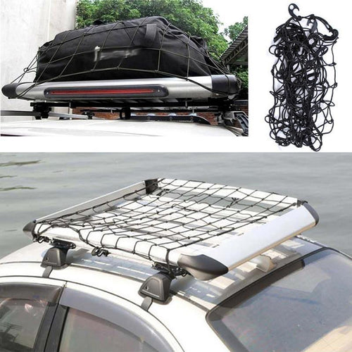 2018 Car SUV Truck Trailer Cargo Car Roof Rack Basket Organizer Net Car Roof Bag Multipurpose Elastic Mesh Luggage Rope Cover