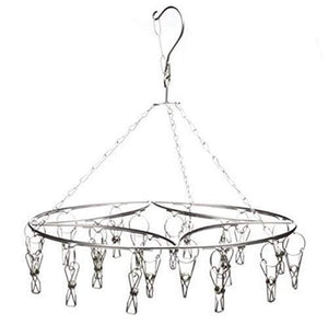 Buy now laundry clothesline hanging rack for drying clothing set of 20 stainless steel clothespins round