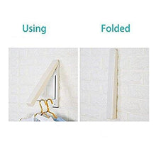 Load image into Gallery viewer, Explore folding clothes hanger wall mounted retractable clothes hanger drying rack great space saver for laundry room attic garage indoor outdoor use stainless steel easy installation 81258