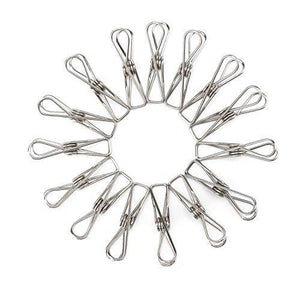 Top rated segarty stainless steel clips 100 pack utility wire laundry clips clothes pins metal clothesline clothespins for clothes drying bags sealing room decorating files clipping