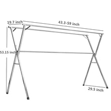Load image into Gallery viewer, Best exilot heavy duty stainless steel laundry drying rack for indoor outdoor foldable easy storage clothes drying rack free of installation adjustable garment rack