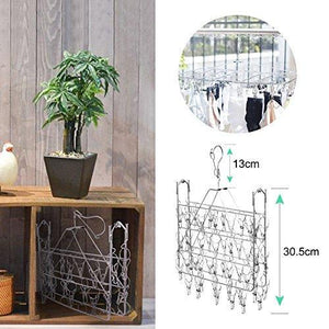 Shop for rosefray laundry clothesline hanging rack for drying sturdy 44 clips handy cloth drying hanger store hats caps and visors