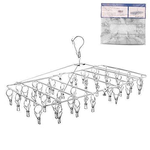 Select nice rosefray laundry clothesline hanging rack for drying sturdy 44 clips handy cloth drying hanger store hats caps and visors