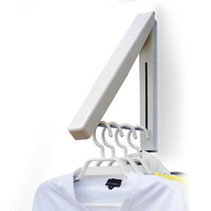 Featured folding clothes hanger wall mounted retractable clothes hanger drying rack great space saver for laundry room attic garage indoor outdoor use stainless steel easy installation 81258