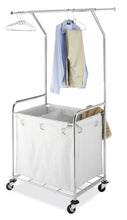 Load image into Gallery viewer, Select nice whitmor commercial rolling laundry center with removable liner and heavy duty wheels