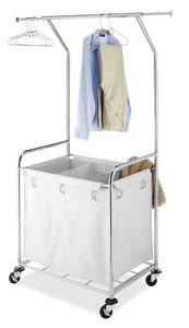 Select nice whitmor commercial rolling laundry center with removable liner and heavy duty wheels