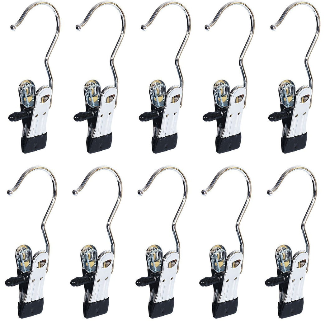 Save baihoo set of 10 laundry hooks pins boot hanger hold hanging clips home travel portable