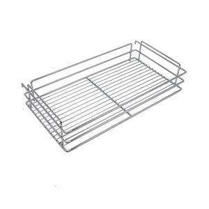 10x18.5x25.9 Inch Cabinet Pull-Out Chrome Wire Basket Organizer 3-Tier Cabinet Spice Rack Shelves Full Pullout Set