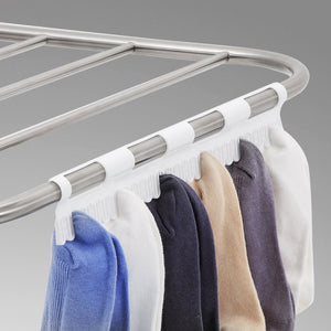 Save on songmics 100 stainless steel clothes drying rack bonus sock clips gullwing space saving laundry rack foldable for indoor and outdoor use ullr51sv