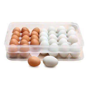 Basket Organizer Plastic Egg Food Container Storage Box Home Kitchen