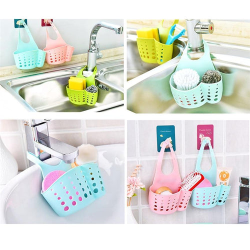 Kitchen And Bathroom Hanging Drain Basket Organizer