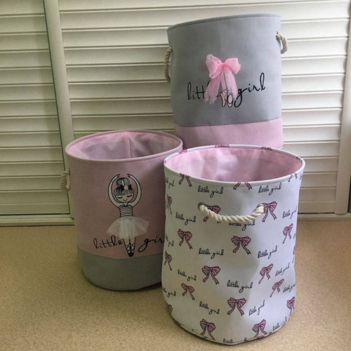 Pink Laundry Basket Organizer