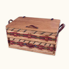 Load image into Gallery viewer, Gingerich Family Large Amish Sewing and Craft Basket Organizer Box with Drawer